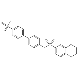 N-[4-(6-methanesulfonylpyridazin-3-yl)phenyl]-2,3-dihydro-1,4-benzodioxine-6-sulfonamide Structure