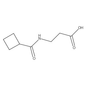 3-(Cyclobutylformamido)propanoic acid结构式