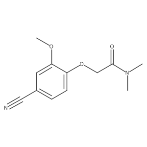 2-(4-cyano-2-methoxyphenoxy)-N,N-dimethylacetamide结构式