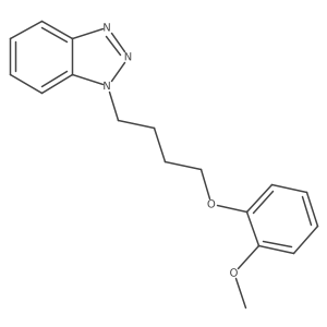 1-[4-(2-methoxyphenoxy)butyl]-1H-1,2,3-benzotriazole结构式