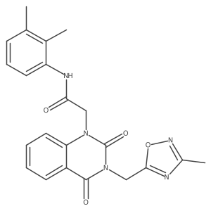 N-(2,3-dimethylphenyl)-2-(3-((3-methyl-1,2,4-oxadiazol-5-yl)methyl)-2,4-dioxo-3,4-dihydroquinazolin-1(2H)-yl)acetamide Structure