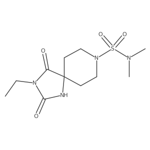 3-ethyl-N,N-dimethyl-2,4-dioxo-1,3,8-triazaspiro[4.5]decane-8-sulfonamide Structure