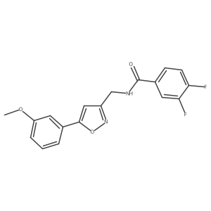 3,4-difluoro-N-((5-(3-methoxyphenyl)isoxazol-3-yl)methyl)benzamide Structure