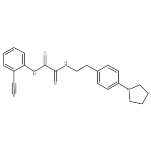 N1-(2-cyanophenyl)-N2-(4-(pyrrolidin-1-yl)phenethyl)oxalamide Structure