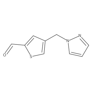 4-(1H-Pyrazol-1-ylmethyl)thiophene-2-carbaldehyde Structure