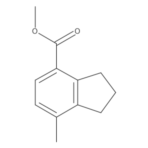 Methyl 2,3-dihydro-7-methyl-1H-indene-4-carboxylate Structure