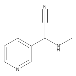 2-(Methylamino)-2-(pyridin-3-yl)acetonitrile Structure