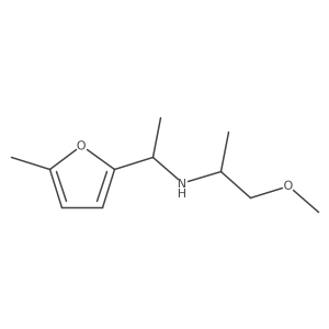 (1-Methoxypropan-2-YL)[1-(5-methylfuran-2-YL)ethyl]amine Structure