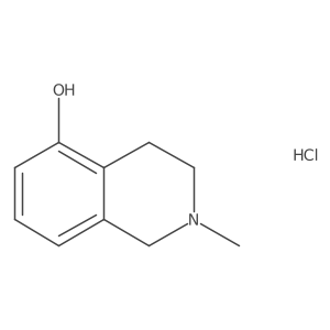 2-Methyl-1,2,3,4-tetrahydroisoquinolin-5-ol hydrochloride Structure