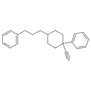 1-Phenylpropyl-4-phenylpiperidine-4-carbonitrile Structure