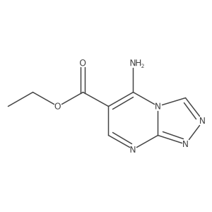 [1,2,4]Triazolo[4,3-a]pyrimidine-6-carboxylic acid, 5-amino-, ethyl ester结构式