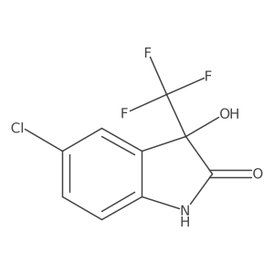 5-Chloro-3-hydroxy-3-(trifluoromethyl)indolin-2-one结构式