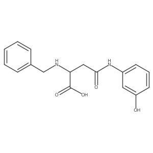 N-(3-Hydroxyphenyl)-N2-(phenylmethyl)-L-asparagine结构式