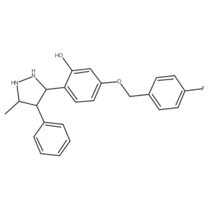 5-[(4-Fluorophenyl)methoxy]-2-(5-methyl-4-phenylpyrazolidin-3-yl)phenol Structure