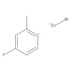 4-Fluoro-2-methylphenylzinc bromide Structure