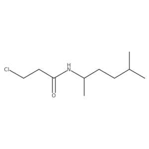 3-Chloro-N-(1,4-dimethylpentyl)propanamide结构式