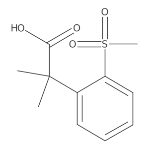 2-(2-Methanesulfonylphenyl)-2-methylpropanoic acid Structure