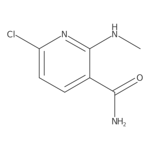 6-Chloro-2-methylaminonicotinamide结构式