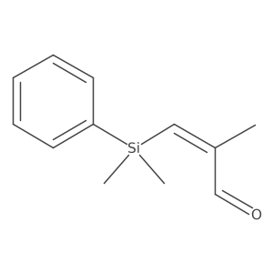 (E)-3-(Dimethyl(phenyl)silyl)-2-methylacrylaldehyde结构式