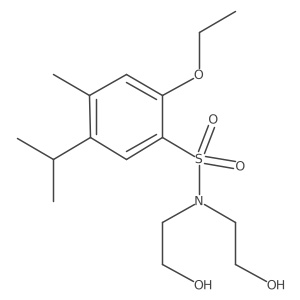 Bis(2-hydroxyethyl){[2-ethoxy-4-methyl-5-(methylethyl)phenyl]sulfonyl}amine Structure