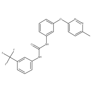 1-(3-((6-Methylpyridazin-3-yl)oxy)phenyl)-3-(3-(trifluoromethyl)phenyl)urea Structure