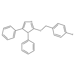 2-((4-fluorobenzyl)thio)-1,5-diphenyl-1H-imidazole Structure
