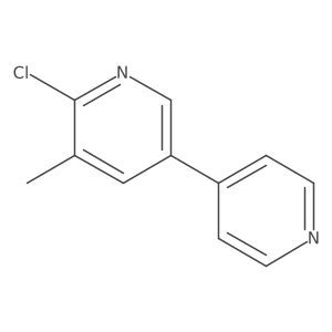 6-Chloro-5-methyl-3,4'-bipyridine结构式