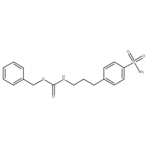 benzyl N-[3-(4-sulfamoylphenyl)propyl]carbamate结构式