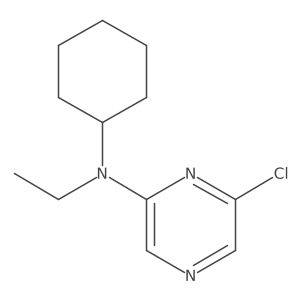 6-Chloro-N-cyclohexyl-N-ethyl-2-pyrazinamine Structure