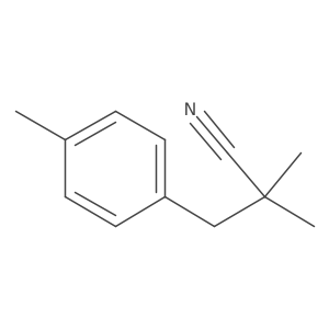 2,2-Dimethyl-3-(4-methylphenyl)propanenitrile结构式
