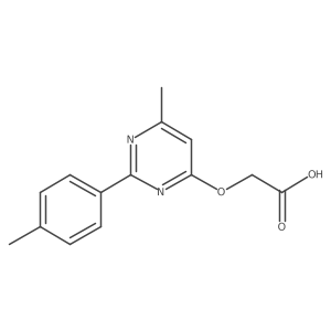 {[6-Methyl-2-(4-methylphenyl)pyrimidin-4-yl]oxy}acetic acid Structure