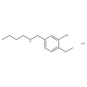 5-[(Butylamino)methyl]-2-methoxyphenol hydrochloride Structure