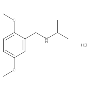 [(2,5-Dimethoxyphenyl)methyl](propan-2-yl)amine hydrochloride结构式