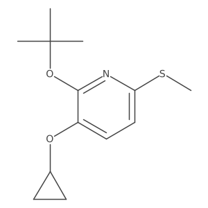2-Tert-butoxy-3-cyclopropoxy-6-(methylthio)pyridine Structure