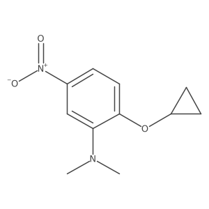 2-Cyclopropoxy-N,N-dimethyl-5-nitroaniline Structure