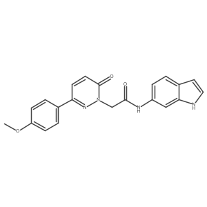 N-(1H-indol-6-yl)-2-[3-(4-methoxyphenyl)-6-oxopyridazin-1(6H)-yl]acetamide结构式