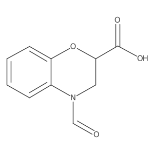 4-formyl-3,4-dihydro-2H-1,4-benzoxazine-2-carboxylic acid Structure