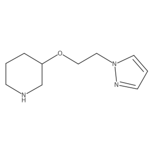 3-[2-(1H-pyrazol-1-yl)ethoxy]piperidine Structure