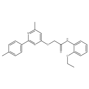 N-(2-ethoxyphenyl)-2-{[6-methyl-2-(4-methylphenyl)pyrimidin-4-yl]oxy}acetamide Structure