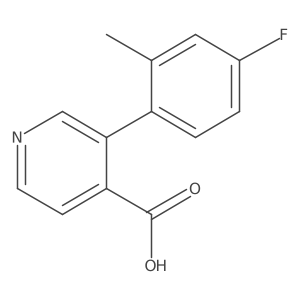 3-(4-Fluoro-2-methylphenyl)isonicotinic acid结构式