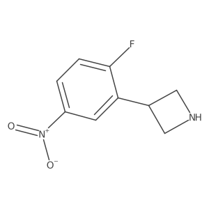 3-(2-Fluoro-5-nitrophenyl)azetidine Structure
