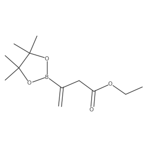 Ethyl 3-(4,4,5,5-tetramethyl-1,3,2-dioxaborolan-2-yl)but-3-enoate结构式