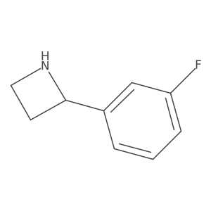 2-(3-Fluorophenyl)azetidine Structure