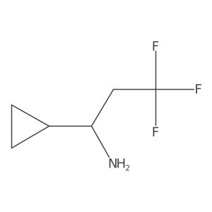 1-Cyclopropyl-3,3,3-trifluoropropan-1-amine结构式