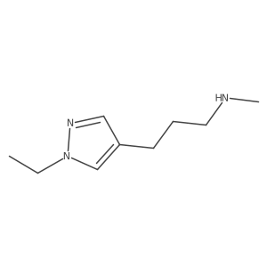[3-(1-ethyl-1H-pyrazol-4-yl)propyl](methyl)amine Structure
