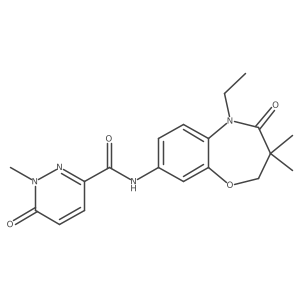 N-(5-ethyl-3,3-dimethyl-4-oxo-2,3,4,5-tetrahydro-1,5-benzoxazepin-8-yl)-1-methyl-6-oxo-1,6-dihydropyridazine-3-carboxamide Structure