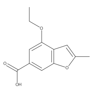 4-Ethoxy-2-methylbenzofuran-6-carboxylic acid结构式