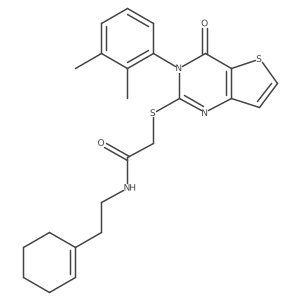 N-[2-(cyclohex-1-en-1-yl)ethyl]-2-{[3-(2,3-dimethylphenyl)-4-oxo-3,4-dihydrothieno[3,2-d]pyrimidin-2-yl]sulfanyl}acetamide Structure