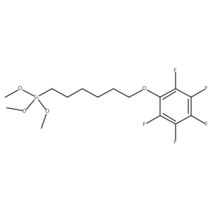 Benzene, 1,2,3,4,5-pentafluoro-6-[[6-(trimethoxysilyl)hexyl]oxy]- Structure