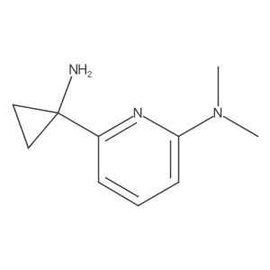 6-(1-Aminocyclopropyl)-N,N-dimethyl-2-pyridinamine结构式